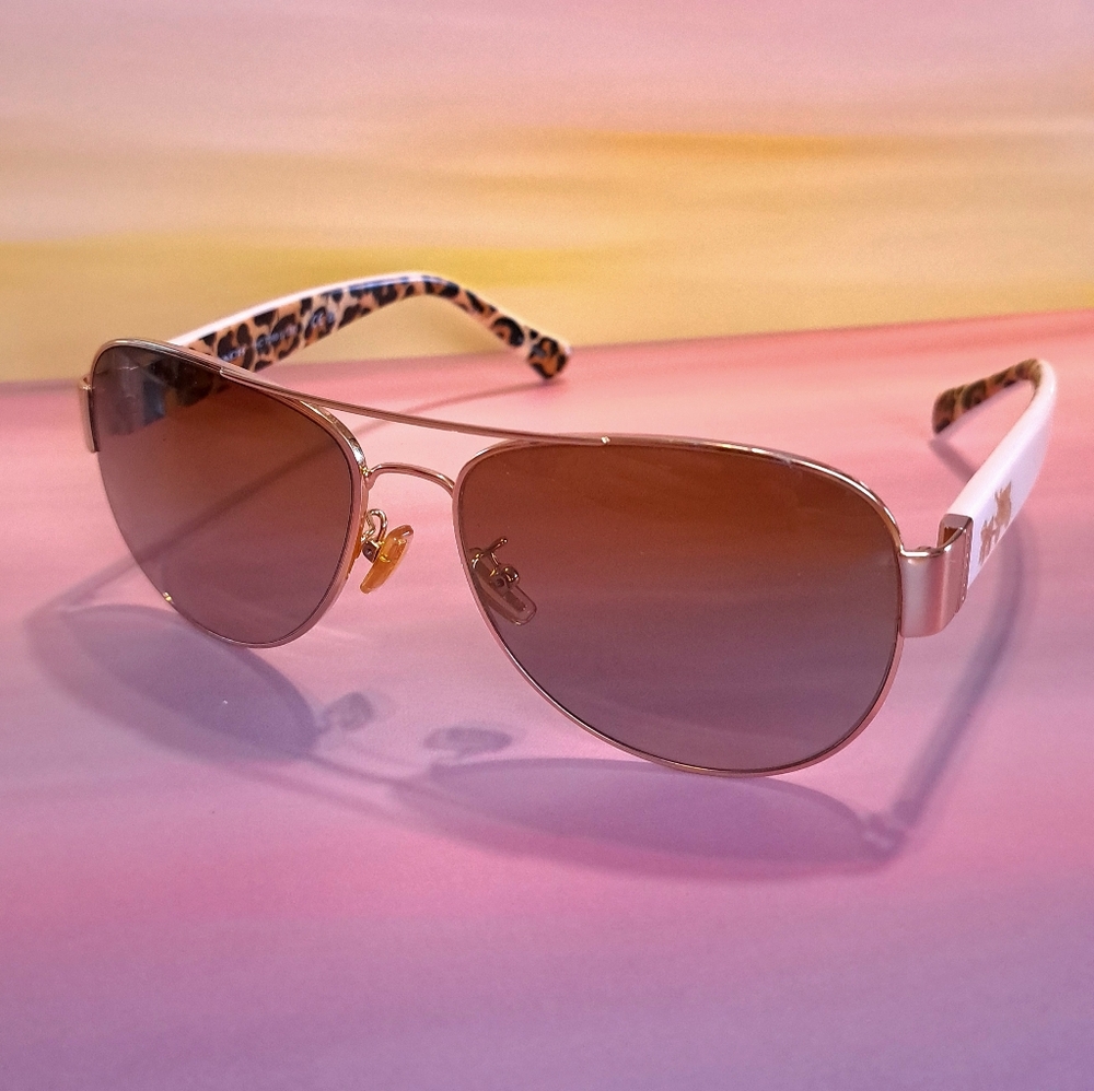 Coach HC7059 Gold Ivory Wild Beast Sunglasses